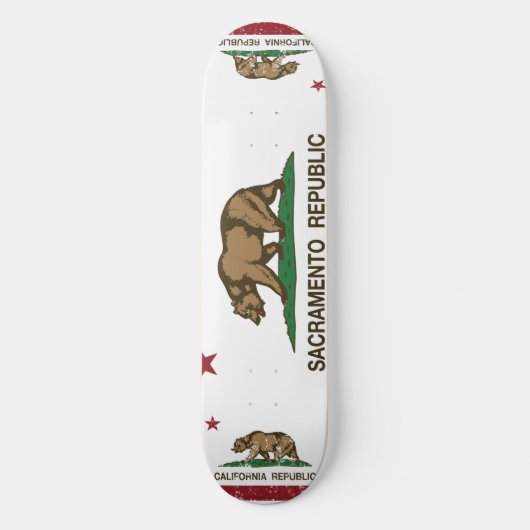 De Vlag van de Republiek van Sacramento Persoonlijk Skateboard (Voorkant)