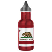 De Vlag van de Republiek van Sacramento Waterfles (Links)