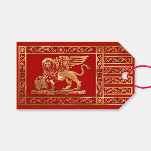 De vlag van de Republiek Venetië Cadeaulabel (Voorkant (Horizontaal))