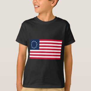 De vlag van de Revolutionaire Oorlog Betsy Ross T-shirt