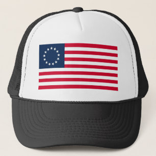 De vlag van de Revolutionaire Oorlog Betsy Ross Trucker Pet