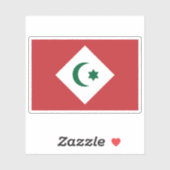 De vlag van de Rif (1921-1926) Sticker (Vel)