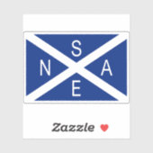 De vlag van de Schotse Antarctische expeditie Sticker (Vel)