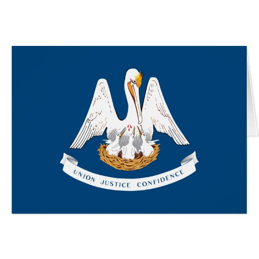 de vlag van de staat Louisiana (Voorkant Horizontaal)