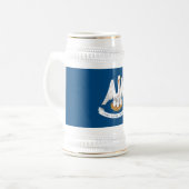 de vlag van de staat Louisiana Bierpul (Voorkant links)