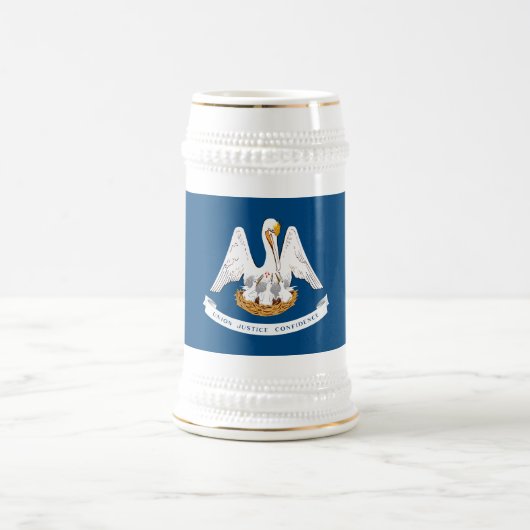 de vlag van de staat Louisiana Bierpul (Center)