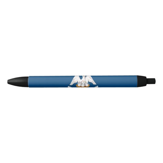 de vlag van de staat Louisiana Blauwe Inkt Pen (Voorkant)
