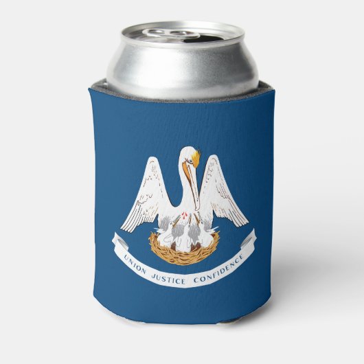 de vlag van de staat Louisiana Blikjeskoeler (Blikje Achterkant)