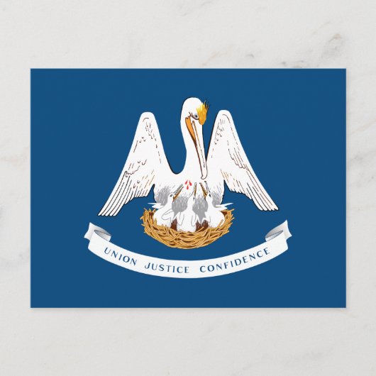 de vlag van de staat Louisiana Briefkaart (Voorkant)