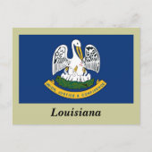 de vlag van de staat Louisiana Briefkaart (Voorkant)