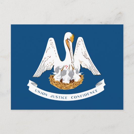 de vlag van de staat Louisiana Briefkaart (Voorkant)