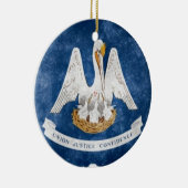 de vlag van de staat Louisiana Keramisch Ornament (Rechts)