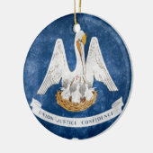 de vlag van de staat Louisiana Keramisch Ornament (Links)