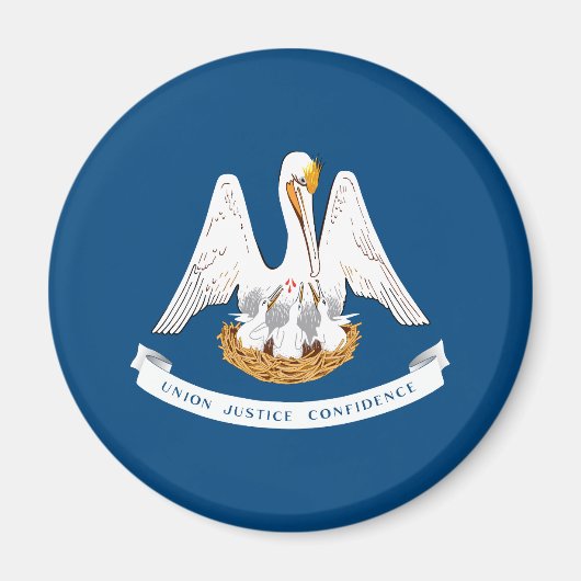 de vlag van de staat Louisiana Magneet (Voorkant)