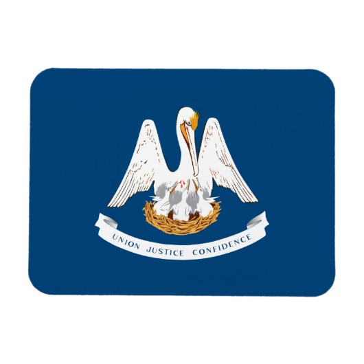 de vlag van de staat Louisiana Magneet (Horizontaal)