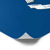 de vlag van de staat Louisiana Poster (Hoek)