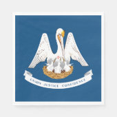 de vlag van de staat Louisiana Servet (Voorkant)