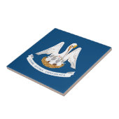 de vlag van de staat Louisiana Tegeltje (Zijkant)