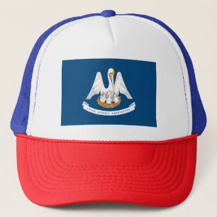 de vlag van de staat Louisiana Trucker Pet