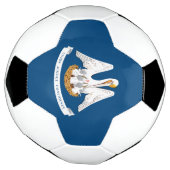 de vlag van de staat Louisiana Voetbal (Gedraaid)