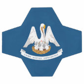 de vlag van de staat Louisiana Voetbal (Enkel)