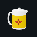 De vlag van de staat New Mexico Theepot<br><div class="desc">Elegante theepot met vlag van de staat New Mexico. Verenigde Staten van Amerika Dit product is aanpasbaar.</div>