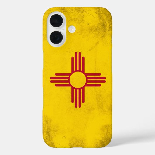 De vlag van de staat New Mexico - Zia Sun Case-Mate iPhone Case (Achterkant)