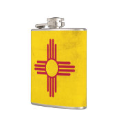 De vlag van de staat New Mexico - Zia Sun Heupfles (Links)