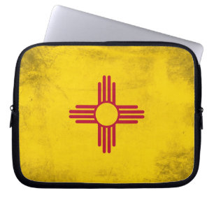 De vlag van de staat New Mexico - Zia Sun Laptop Sleeve