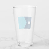 De vlag van de staat New Minnesota Glas (Achterkant)