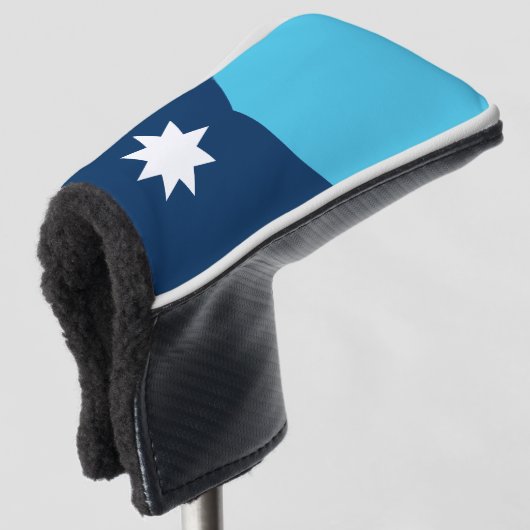 De vlag van de staat New Minnesota Golfheadcover (3/4 voorkant)