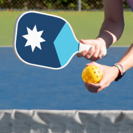 De vlag van de staat New Minnesota Pickleball Paddle