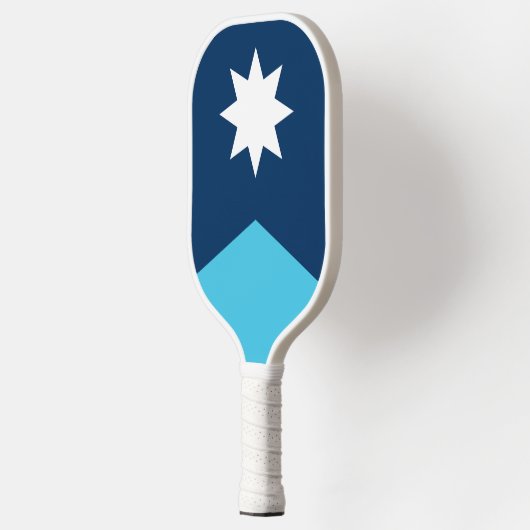 De vlag van de staat New Minnesota Pickleball Paddle (Links)