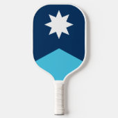 De vlag van de staat New Minnesota Pickleball Paddle (Voorkant)