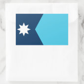 De vlag van de staat New Minnesota Rechthoekige Sticker (Tas)