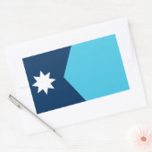 De vlag van de staat New Minnesota Rechthoekige Sticker (Envelop)