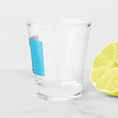 De vlag van de staat New Minnesota Shot Glas (Rechts)