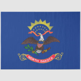 De vlag van de staat North Dakota (Noord-Dakotan)  Tissuepapier
