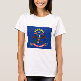 De vlag van de staat North Dakota T-Shirt
