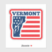 De vlag van de staat Retro Vermont Sticker (Vel)