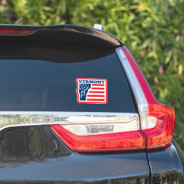 De vlag van de staat Retro Vermont Sticker