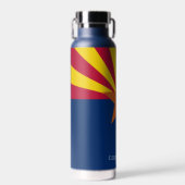 De vlag van de Staat van Arizona personaliseert Na Waterfles (Voorkant)