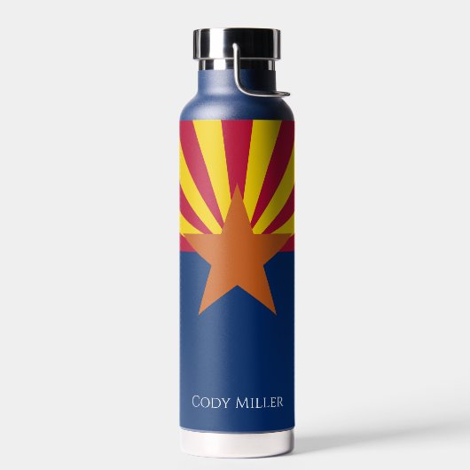 De vlag van de Staat van Arizona personaliseert Na Waterfles (Links)