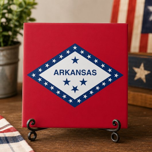De Vlag van de Staat van Arkansas Tegeltje