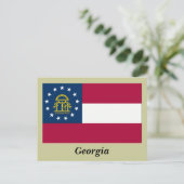 De Vlag van de Staat van Georgië Briefkaart (Staand voorkant)
