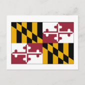 De Vlag van de Staat van Maryland Briefkaart (Voorkant)