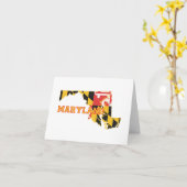 De Vlag van de staat van Maryland en de Nota van Kaart (Gele Bloem)