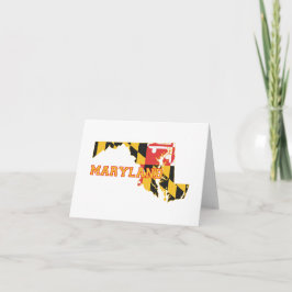 De Vlag van de staat van Maryland en de Nota van Kaart