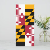 De Vlag van de Staat van Maryland kleurt Decor (Staand voorkant)