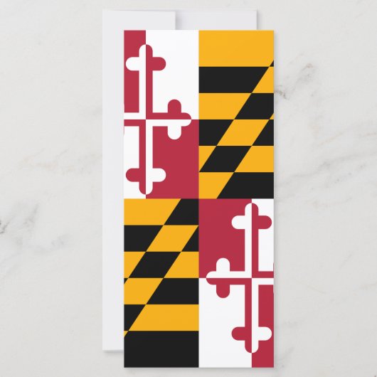 De Vlag van de Staat van Maryland kleurt Decor (Voorkant)